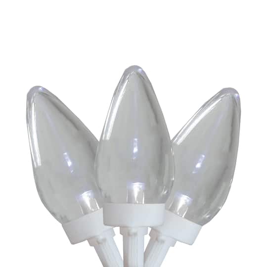 Northlight 25ct. LED C7 Christmas String Lights in Pure White | 16 ft | Michaels®